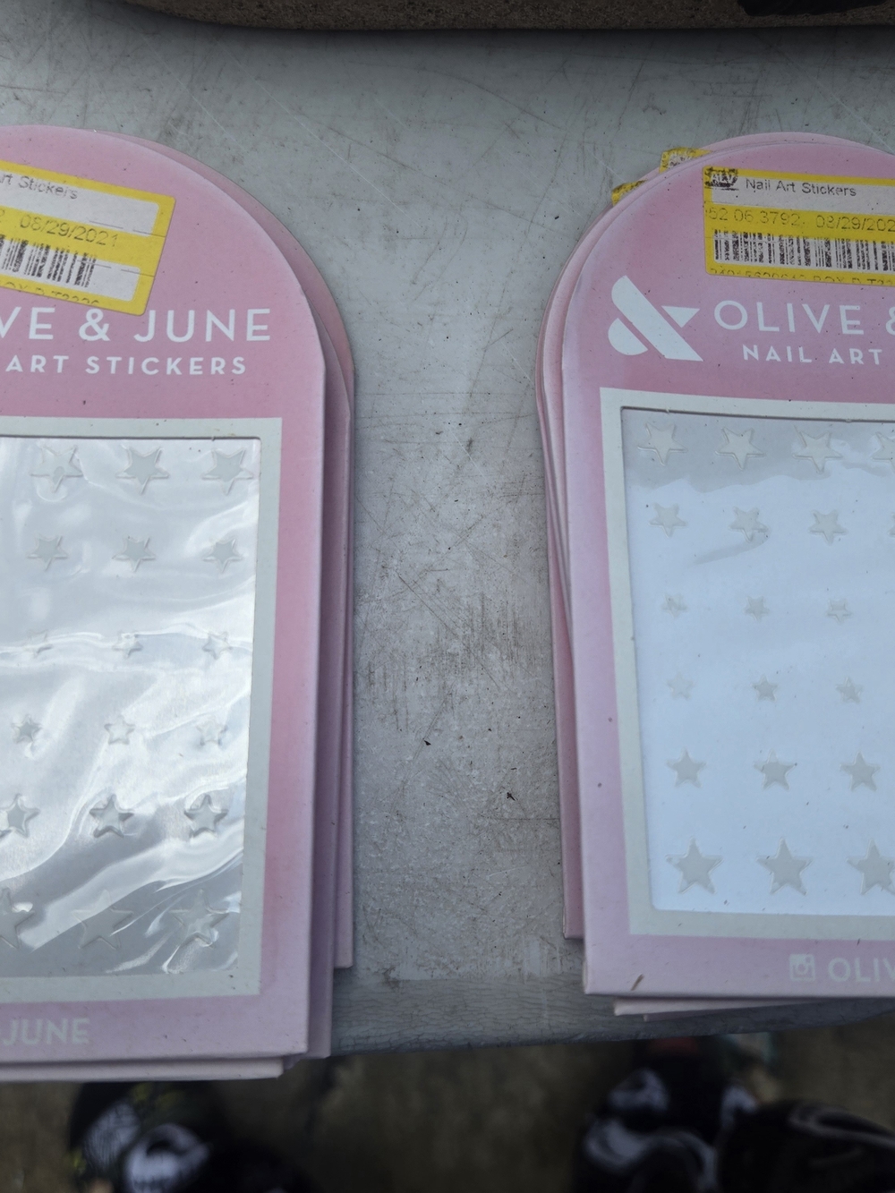 Olive & June Pink Nail Art Sticker Packs